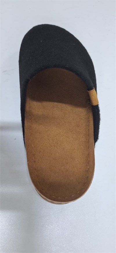 Look Life Ortapedik Keçe Ev Terliği – Siyah – Rahat Günlük Kullanım