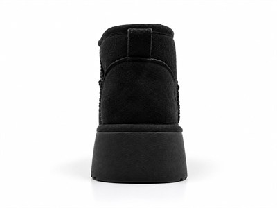 Look Life İçi Peluş Kürklü Süet Ultra Mini Taban Bot + Su İtici Sprey Hediye
