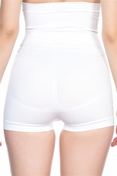 Beyaz MI Emay 2047 Yüksek Bel Boxer Korse