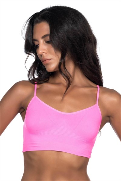 Neon Fuşya MI Emay 4003 Soft İp Askı Büstiyer