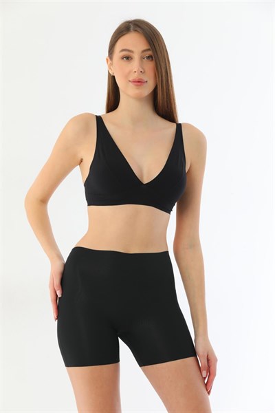 Siyah MI 2703 Lazer Kesim İz Yapmaz Hayalet Boxer