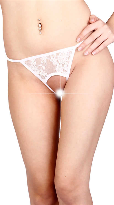 Beyaz Özel Bölgesi Açık Fantazi String TM1163