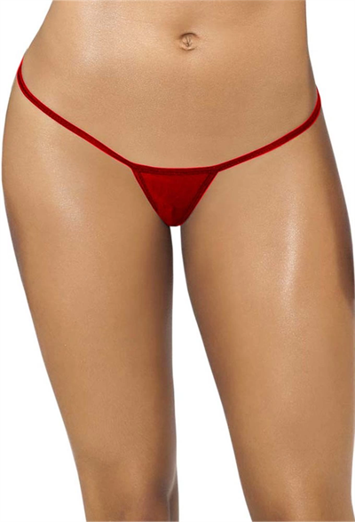 Kırmızı Transparan Tül String Tanga TM1115