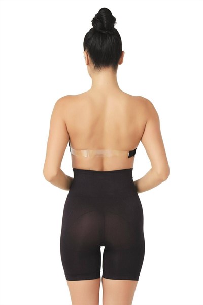 Siyah Düşük Bel Double Pantalon Korse
