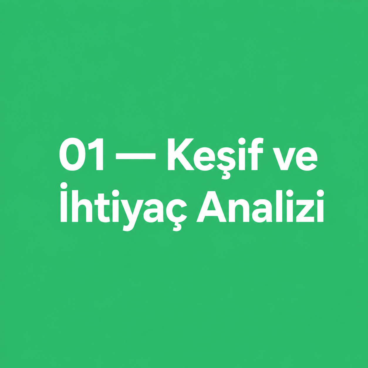 Projenin kullanım amacı, kapasitesi, mimari yapısı ve işletme beklentileri değerlendirilir. Mevcut alan ve teknik koşullar incelenerek projeye ilişkin ihtiyaçlar belirlenir.