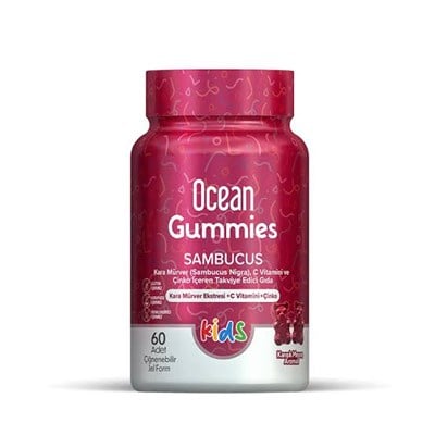 Orzax Ocean Gummies Sambucus Kids 60 Adet Jel Form