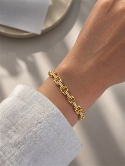 Alessa Işıltılı Gold Bileklik