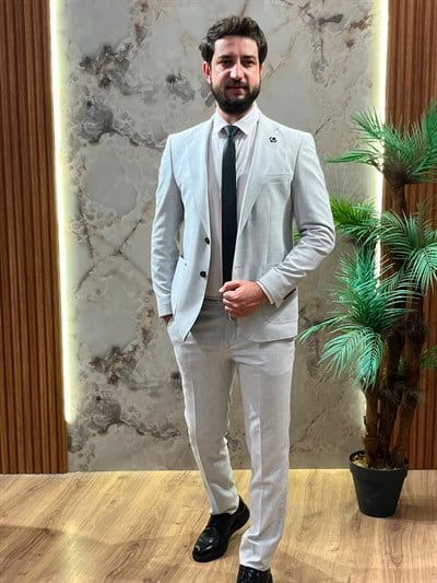 GRİ JOGGER PANTOLON SPOR SLİMFİT TAKIM ELBİSE