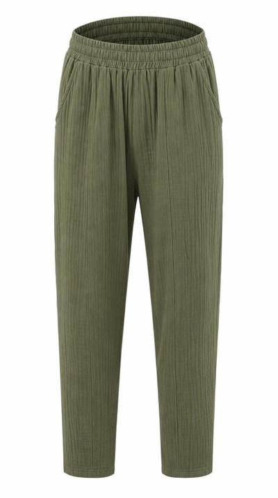 Yeşil Müslin Pantolon