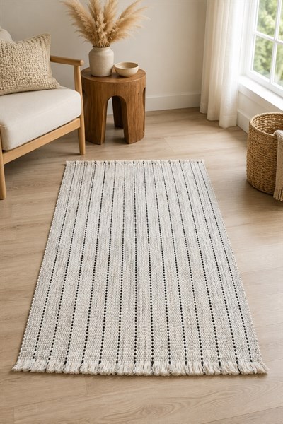 Doğal Jüt Kilim 80x150 cm | Bohem, Rustik ve İskandinav Tarz | Salon, Antre ve Yatak Odası
