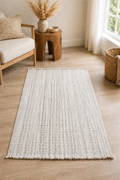 Doğal Jüt Kilim 80x150 cm | Bohem, Rustik ve İskandinav Tarz | Salon, Antre ve Yatak Odası
