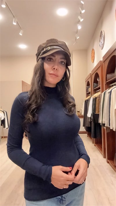 Dik Yaka Kaşmirli Ultra Hafif Triko Kazak
