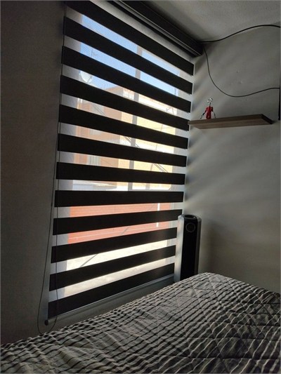 Siyah Zebra Perde – Özel Ölçü