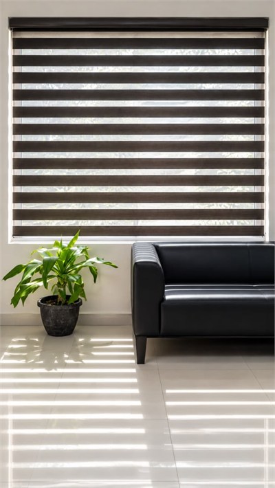 Siyah Zebra Perde – Özel Ölçü