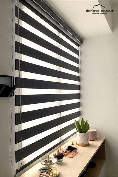 Siyah Zebra Perde – Özel Ölçü