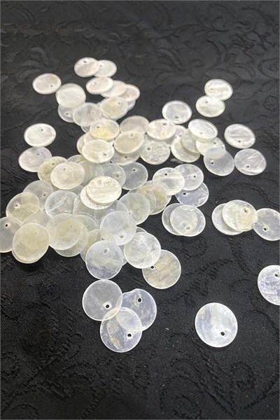 15 mm Yandan Delikli Doğaltaş Çanta Pulu (30 Adet)