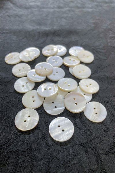20 mm Çift Delikli Düğme (Gerçek ) (10 Adet)