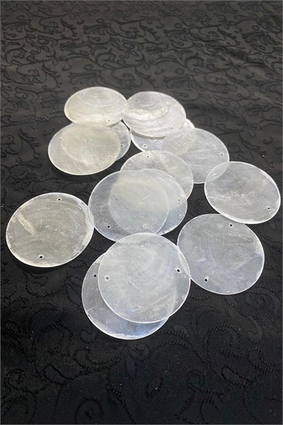 50 mm Yandan Çift Delikli Doğaltaş Çanta Pulu (5 Adet)