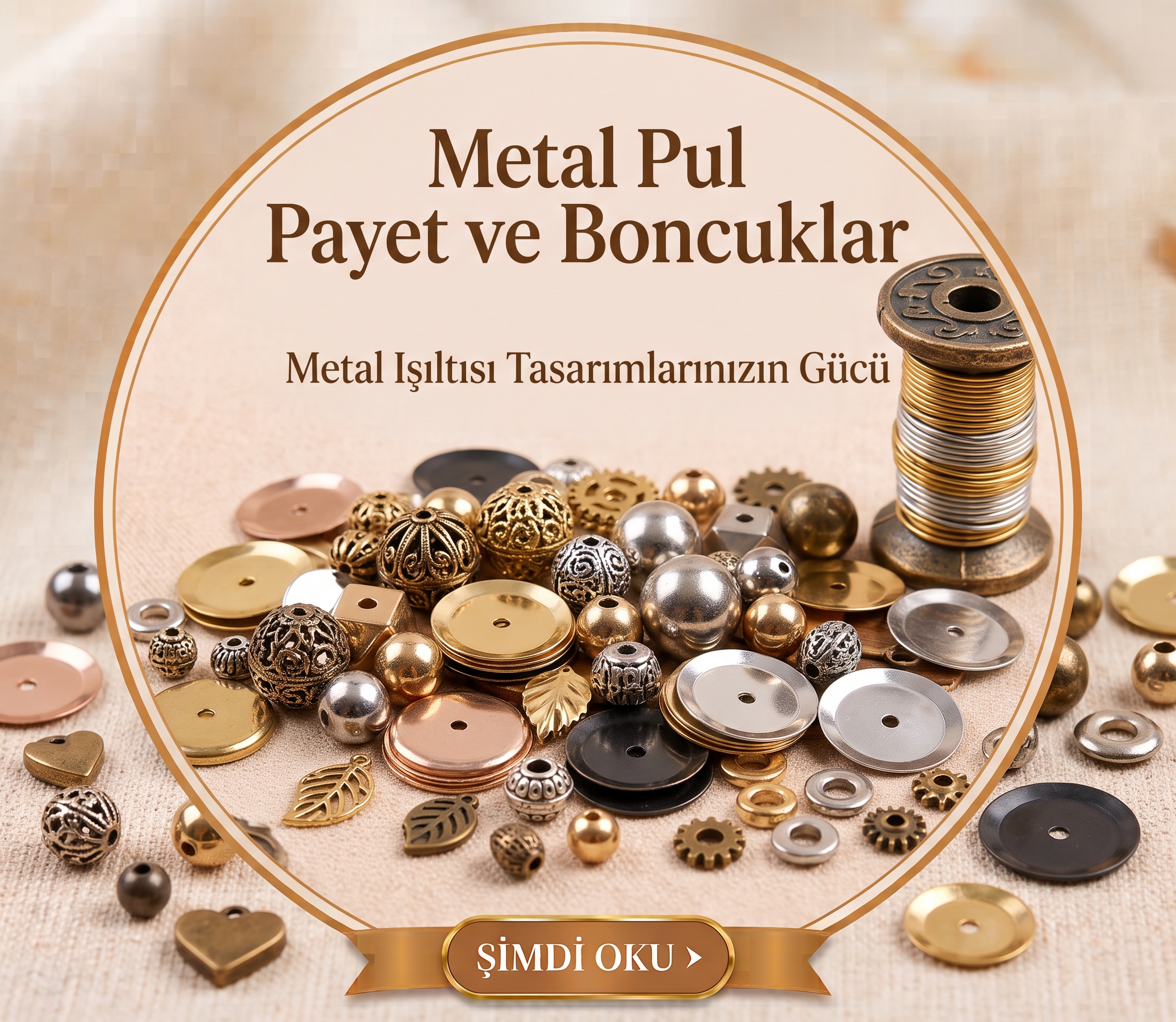 Metal Pul Payetler ve Metal Boncuklar