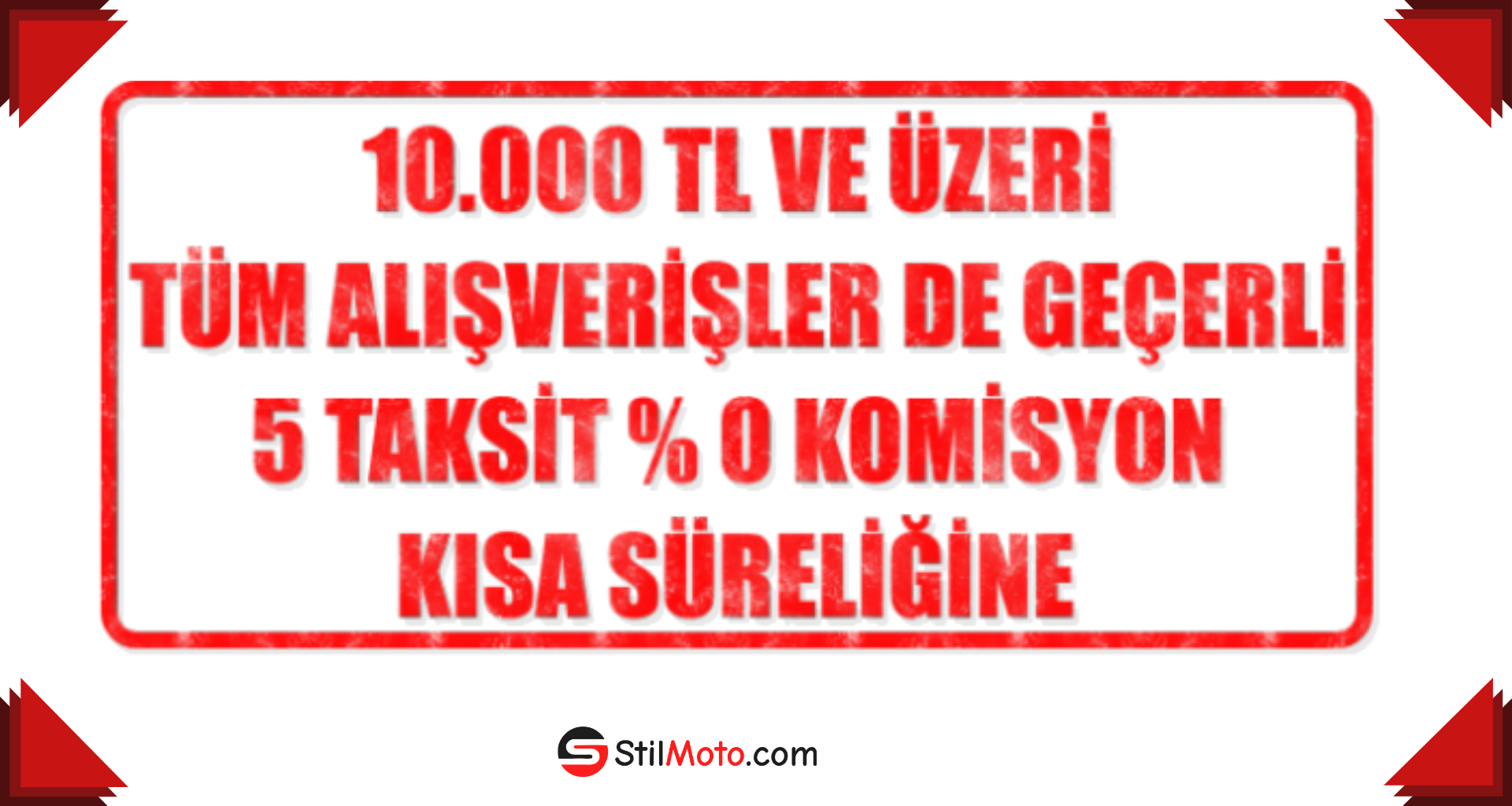 5 TAKSİT %0 KOMİSYON KAÇIRMAYIN