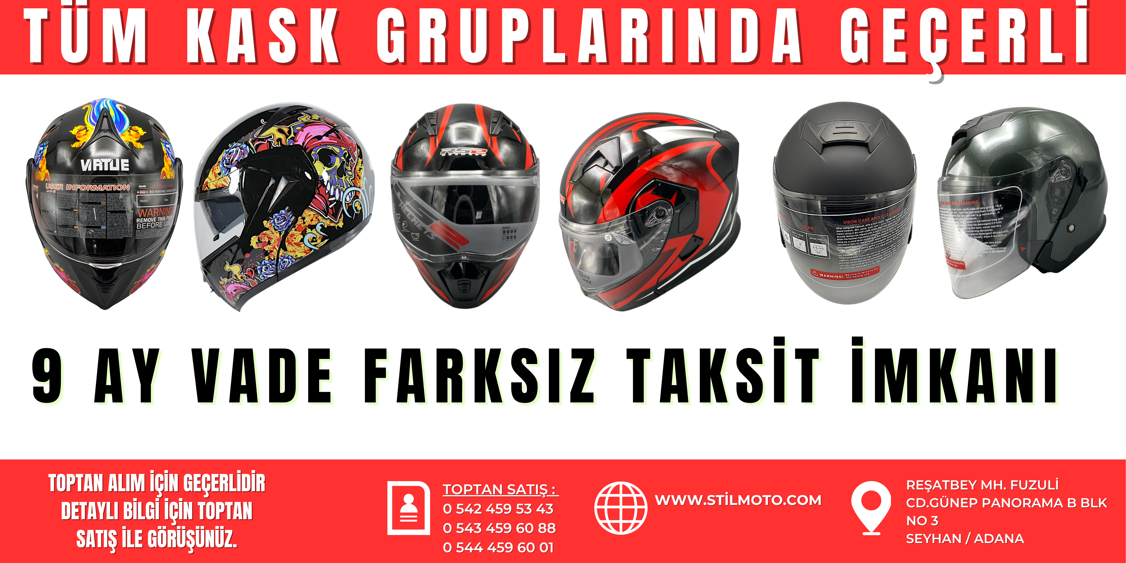 9 AY KASK TAKSİT KAMPANYASI