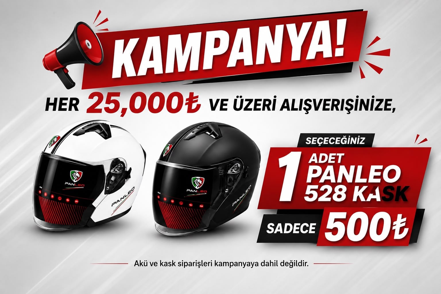 PANLEO KASK KAMPANYASI 500 TL