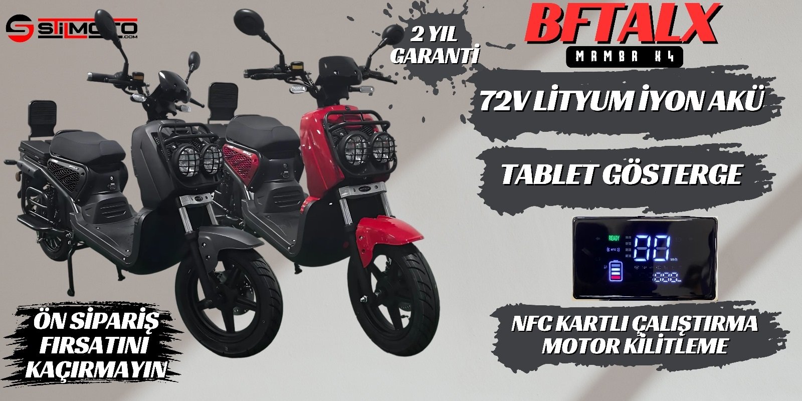 BFTALX 8 72V LİTYUM AKÜLÜ 2 YIL GARANTİ