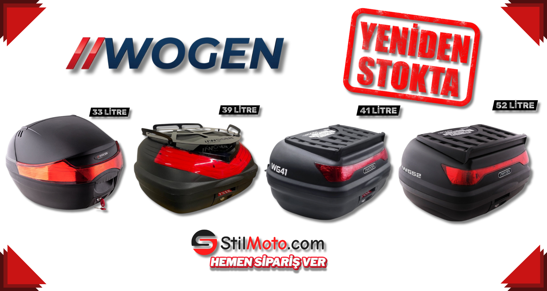 WOGEN ÇANTALAR YENİDEN STOKTA