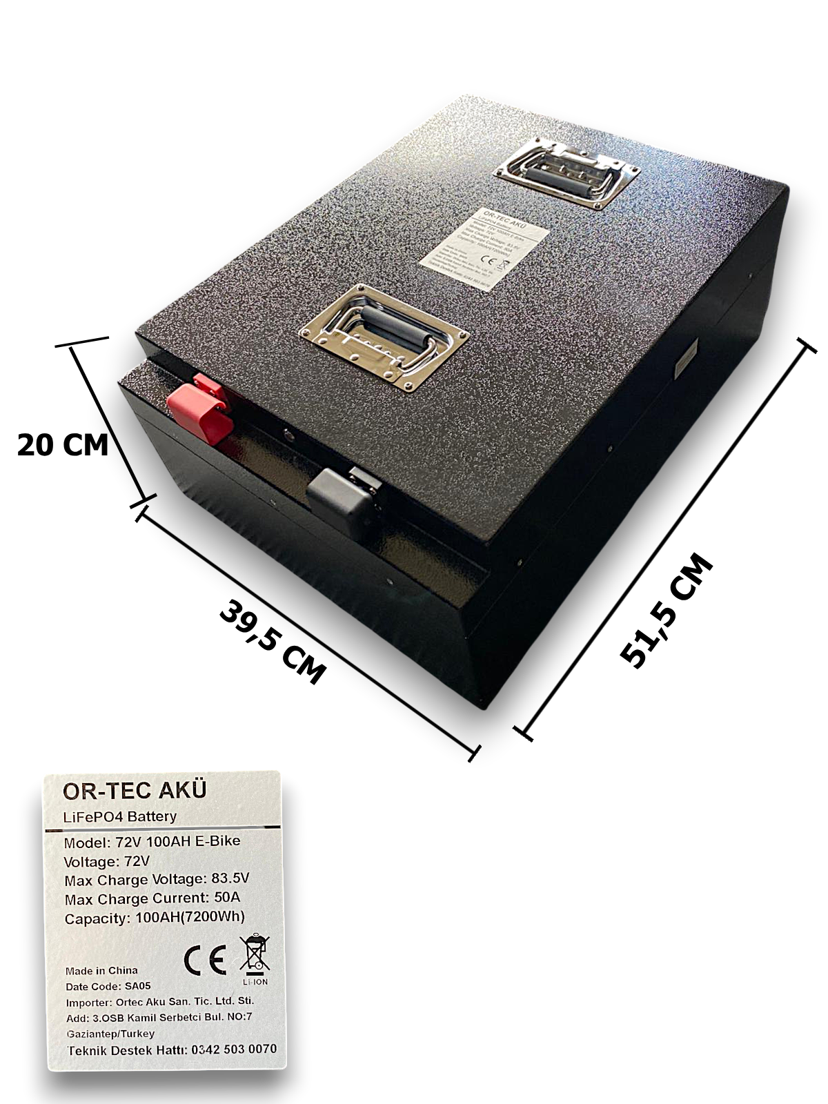 72V 100AH LİTYUM AKÜ