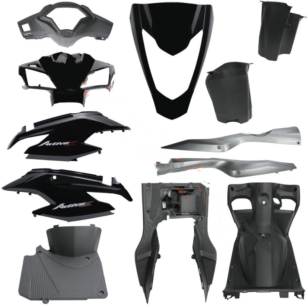 ACTİVA S KAPORTA SET ESKİ MODEL  [ SİYAH ]