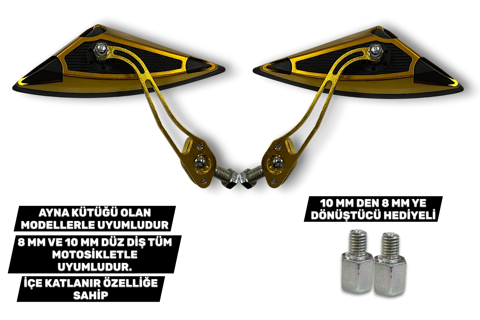 AYNA GOLD MODİFİYE 10MM ADAPTÖR 8MM