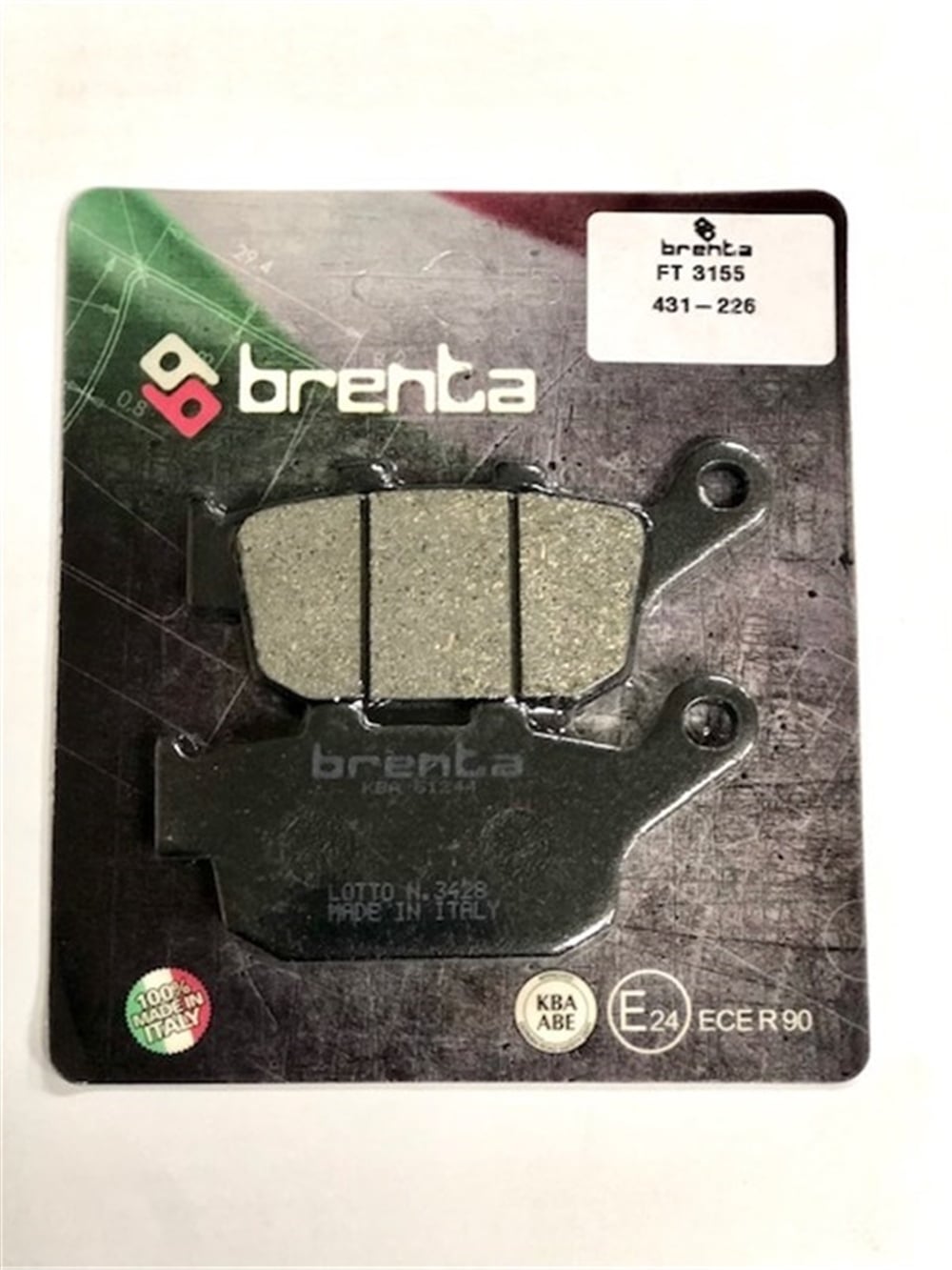 BRENTA DİSK BALATA (CBR 250-200NS-RX3İ EVO) ARKA