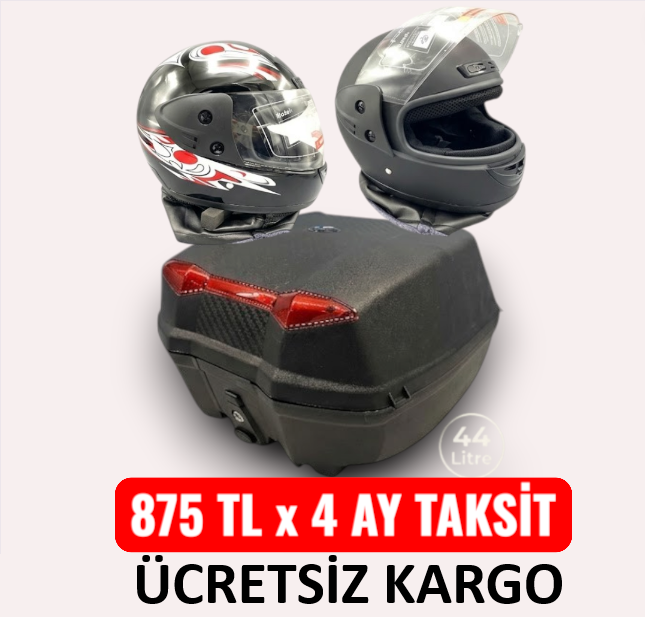 ÇANTA 44 LT KIZAKLI + BOYUNLUKLU  KASK
