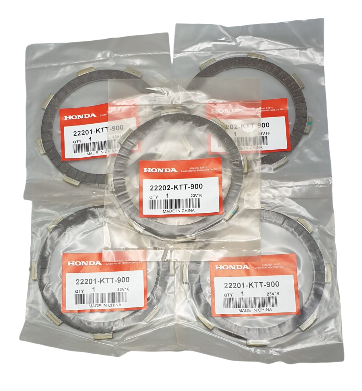 CBF 150 DEBRİYAJ BALATASI SET [ 5Lİ 125E ] ORJ.