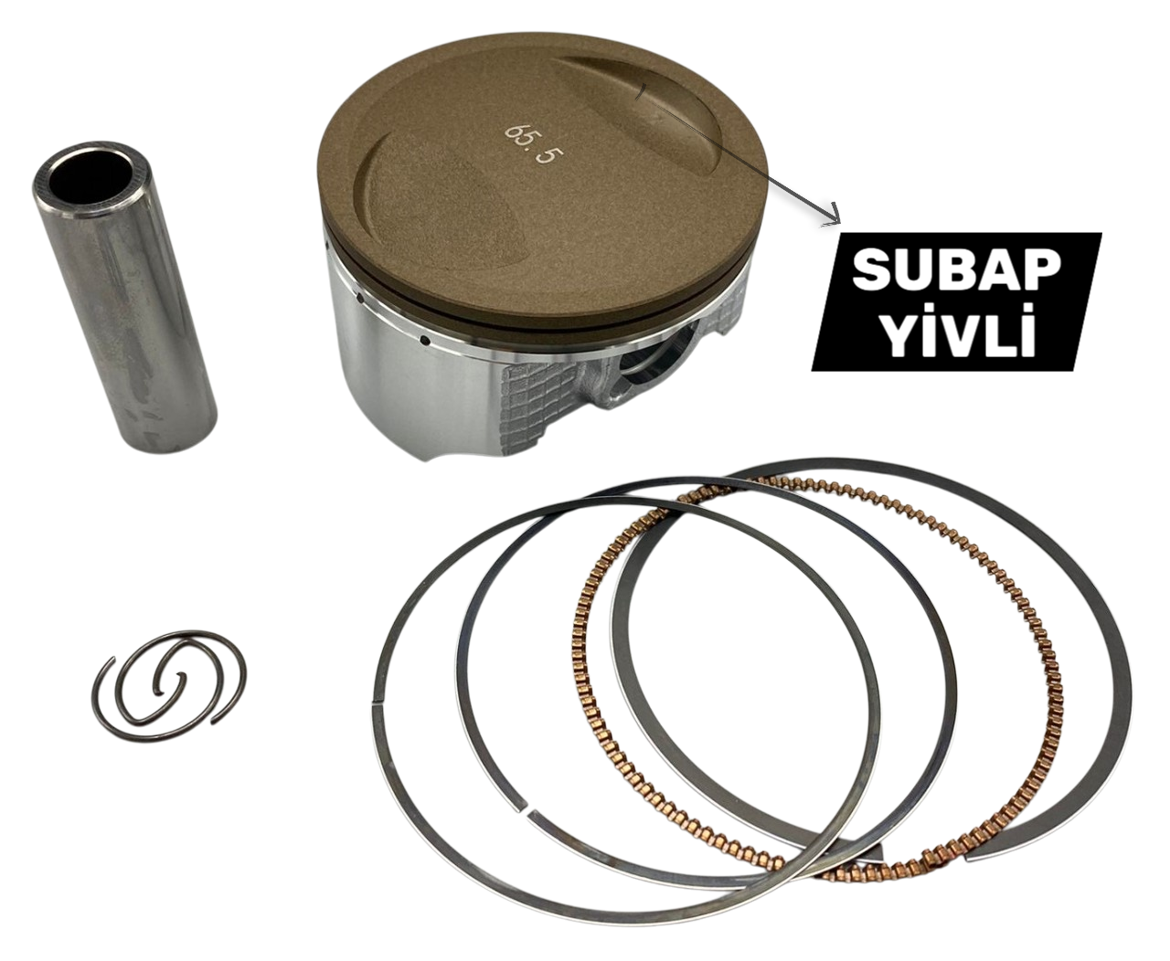 CG PİSTON SET 65,5 mm  15 PERNO  [ TAIWAN ]