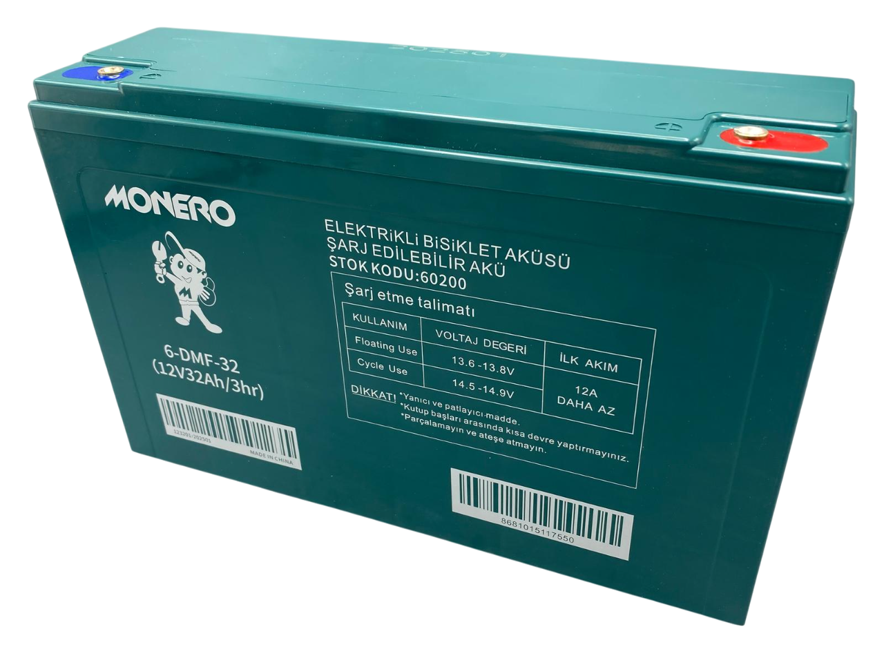 EBİKE 12V 40AH AKÜ ( 267*78*170 mm ) MONERO