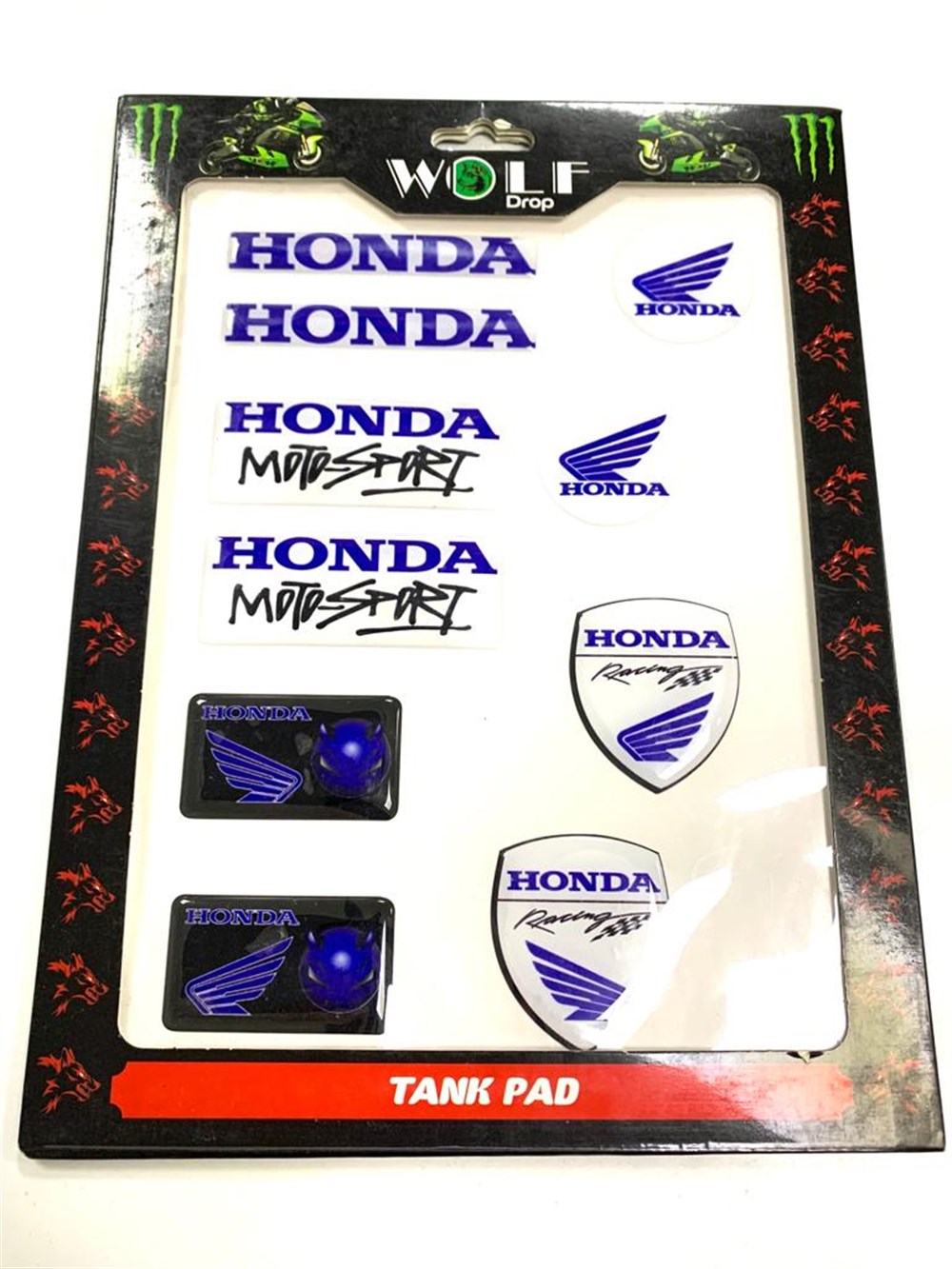 HONDA STİCKER SET MAVİ KAPARTMALI