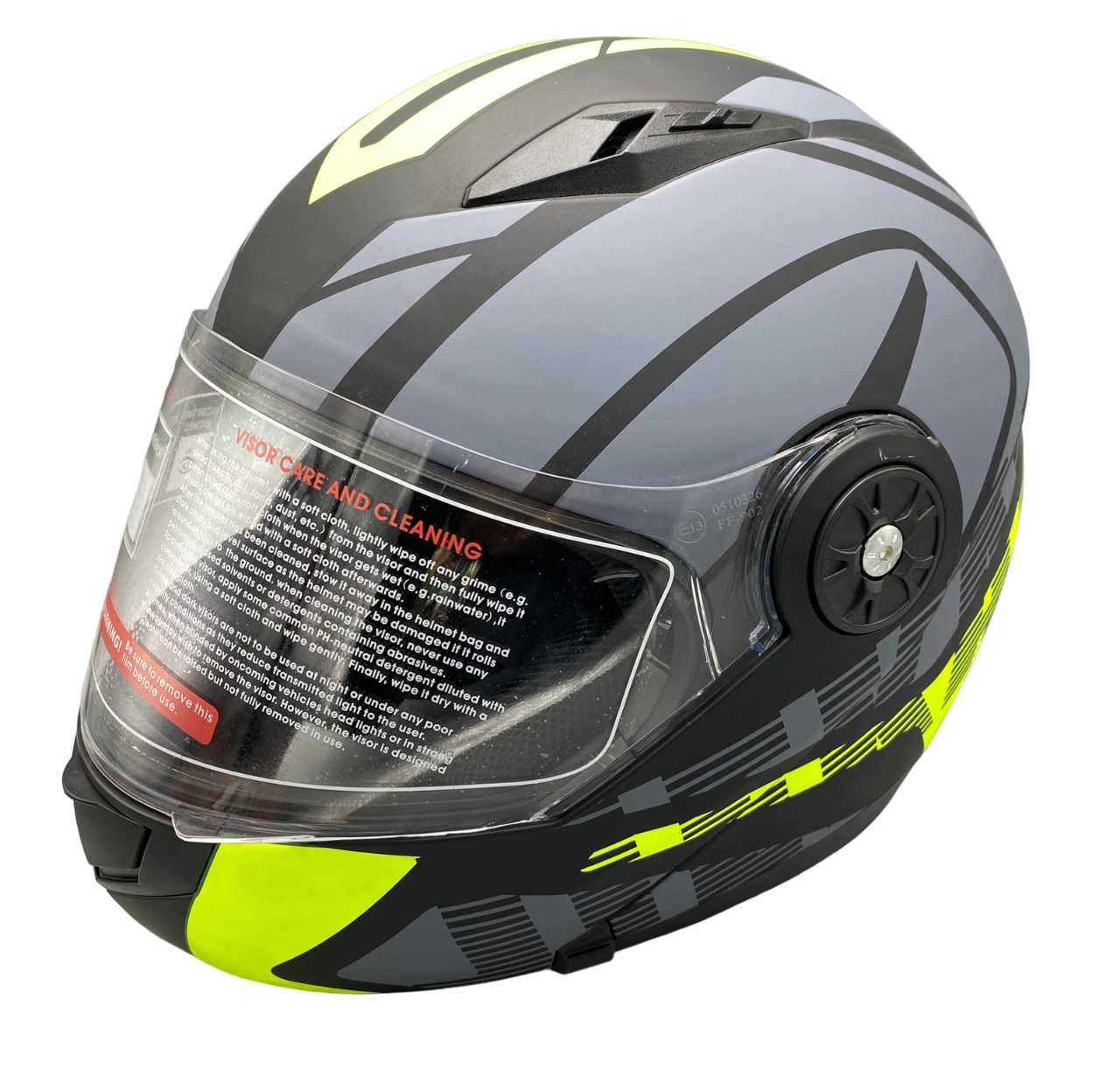 KASK ÇENE AÇILIR GÖZLÜKLÜ  JK 115  [ Z1 YELLOW ]
