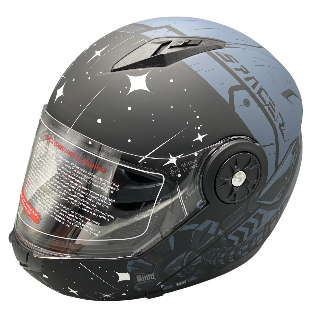 KASK ÇENE AÇILIR GÖZLÜKLÜ  JK 115  [ Z2 GREY ]