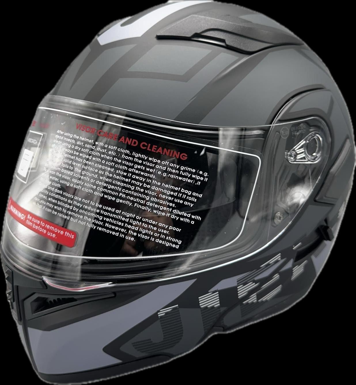 KASK ÇENE AÇILIR GÖZLÜKLÜ  JK 902  [ H1 GREY ]