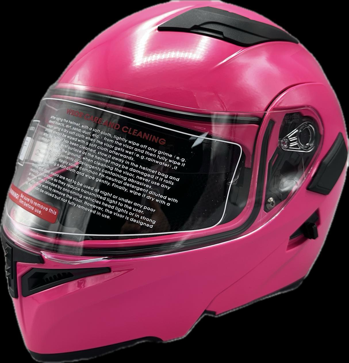 KASK ÇENE AÇILIR GÖZLÜKLÜ  JK 902  [ PINK ]