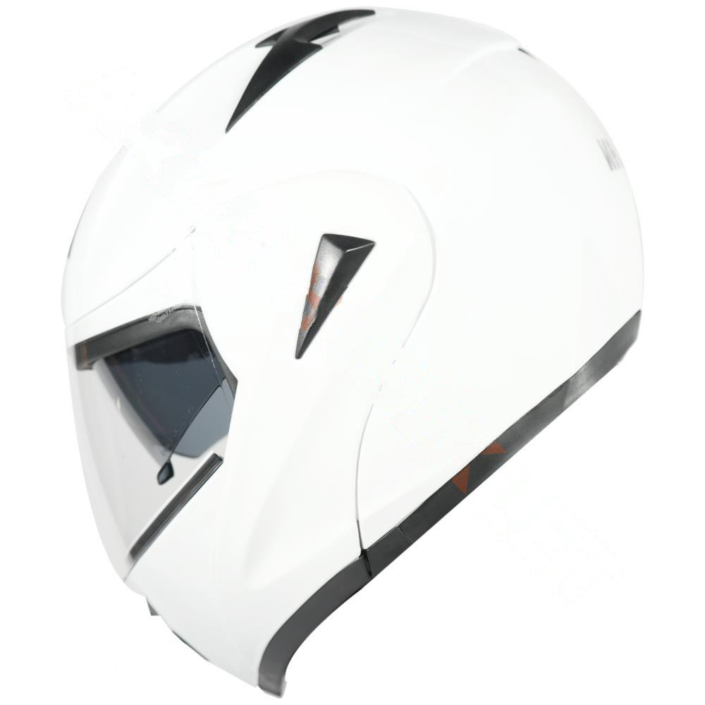 KASK ÇENE AÇILIR GÖZLÜKLÜ  VRT  [ BEYAZ ]