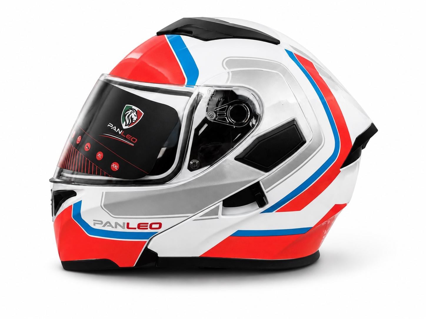 KASK PANLEO ÇENE AÇILIR PRLK BEYAZ-C3 ORANGE (XL)