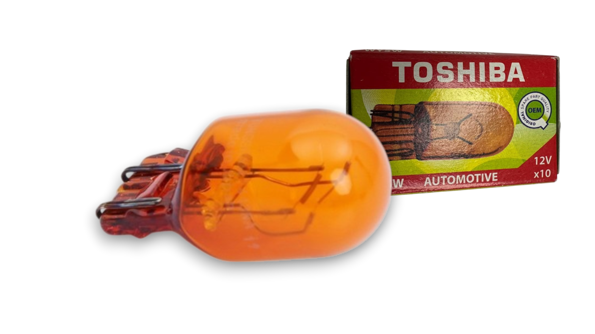 KÜÇÜK DİPSİZ AMPUL SARI [12V-5 WATT] TOSHIBA JAPON