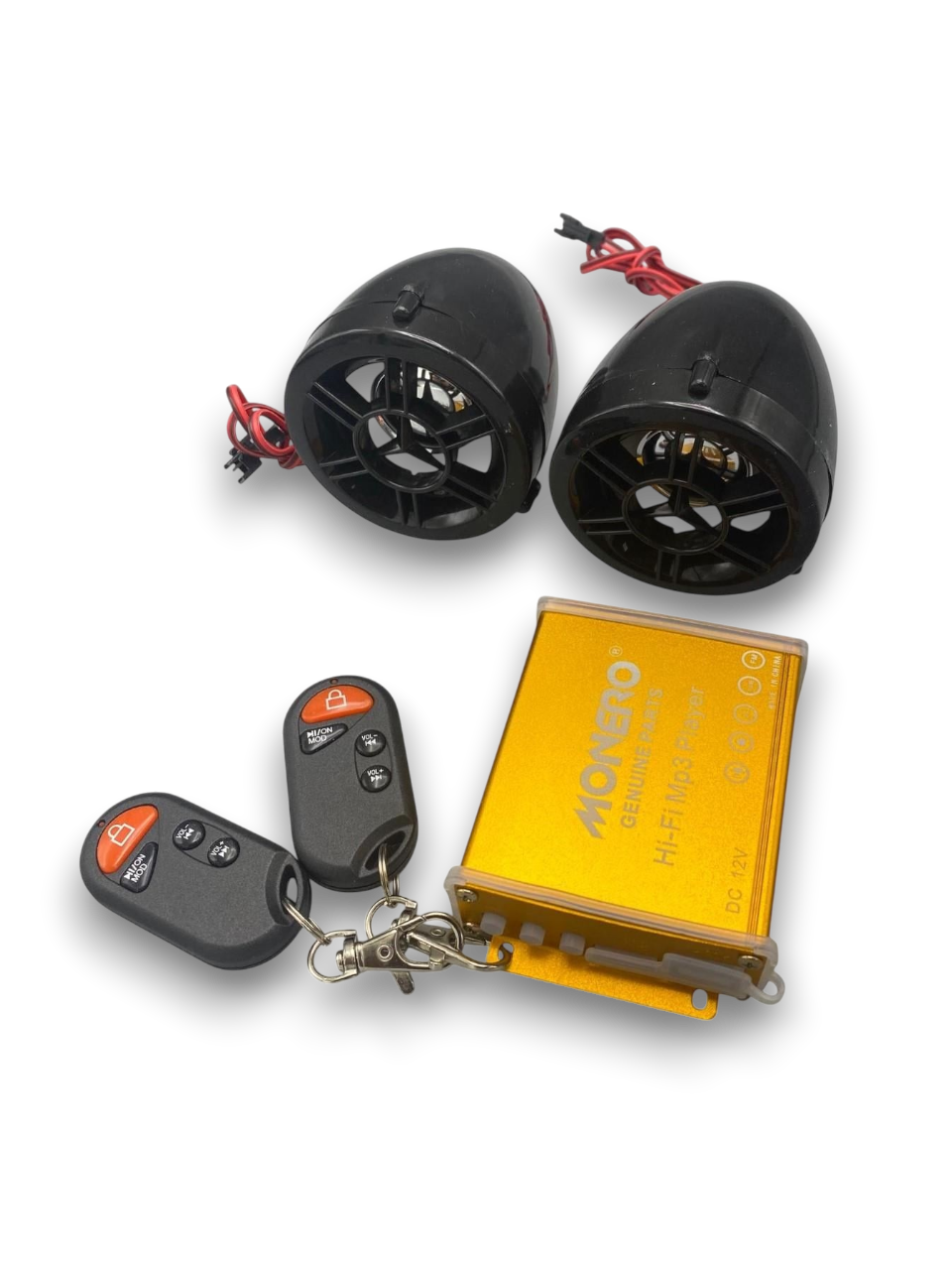 MOTOSİKLET ALARM + MP3 + [  BLUETOOTH ] NİKEL