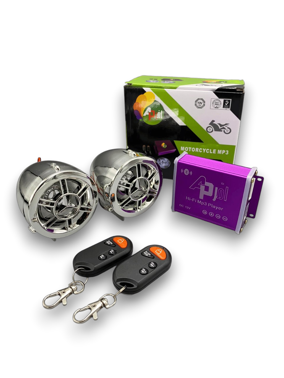 MOTOSİKLET ALARM + MP3 + [  BLUETOOTH ] SİYAH