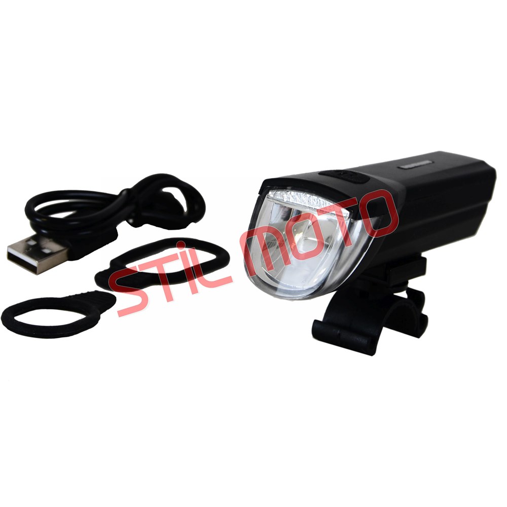 ÖN FAR CREE LEDLİ USB ŞARJLI-ŞARJ GÖSTERGELİ