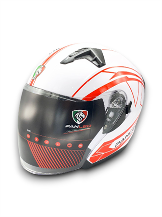 KASK PANLEO H2 528 BEYAZ-RED (M)