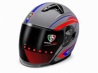 KASK PANLEO H2 528 MAT GRİ-RED (M)