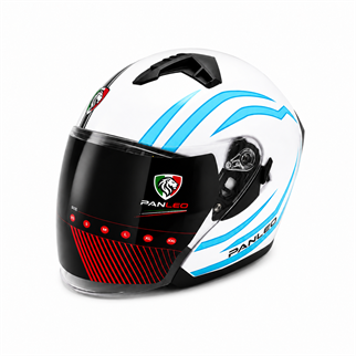 KASK PANLEO H3 528 BEYAZ-BLUE (M)